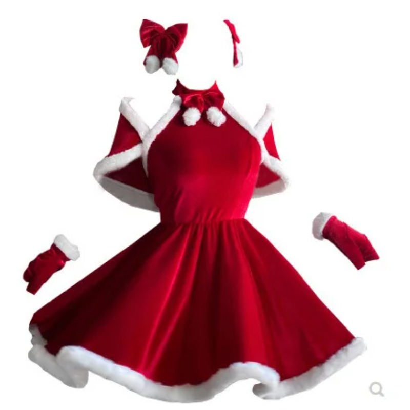 Women'S Red Accessories - Fantasia de Natal para Mulheres Adultas,