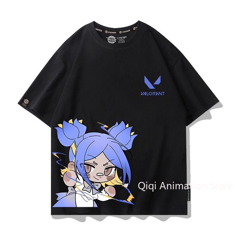 Women'S Accessories Clothing - Camiseta de Manga Curta VALORANT Anime