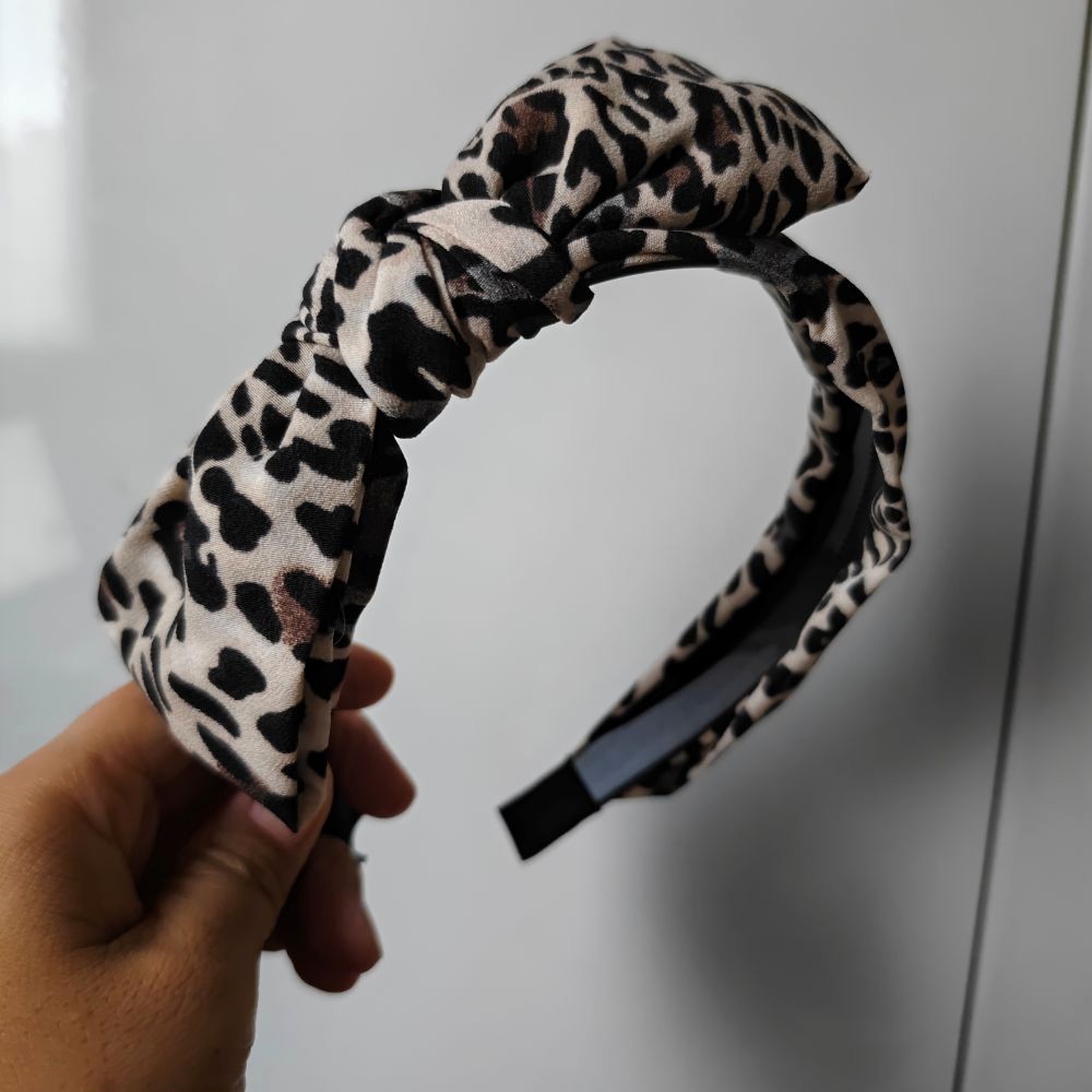 Tiara com estampa de leopardo  - Women Accessories Sale avaliação e preço