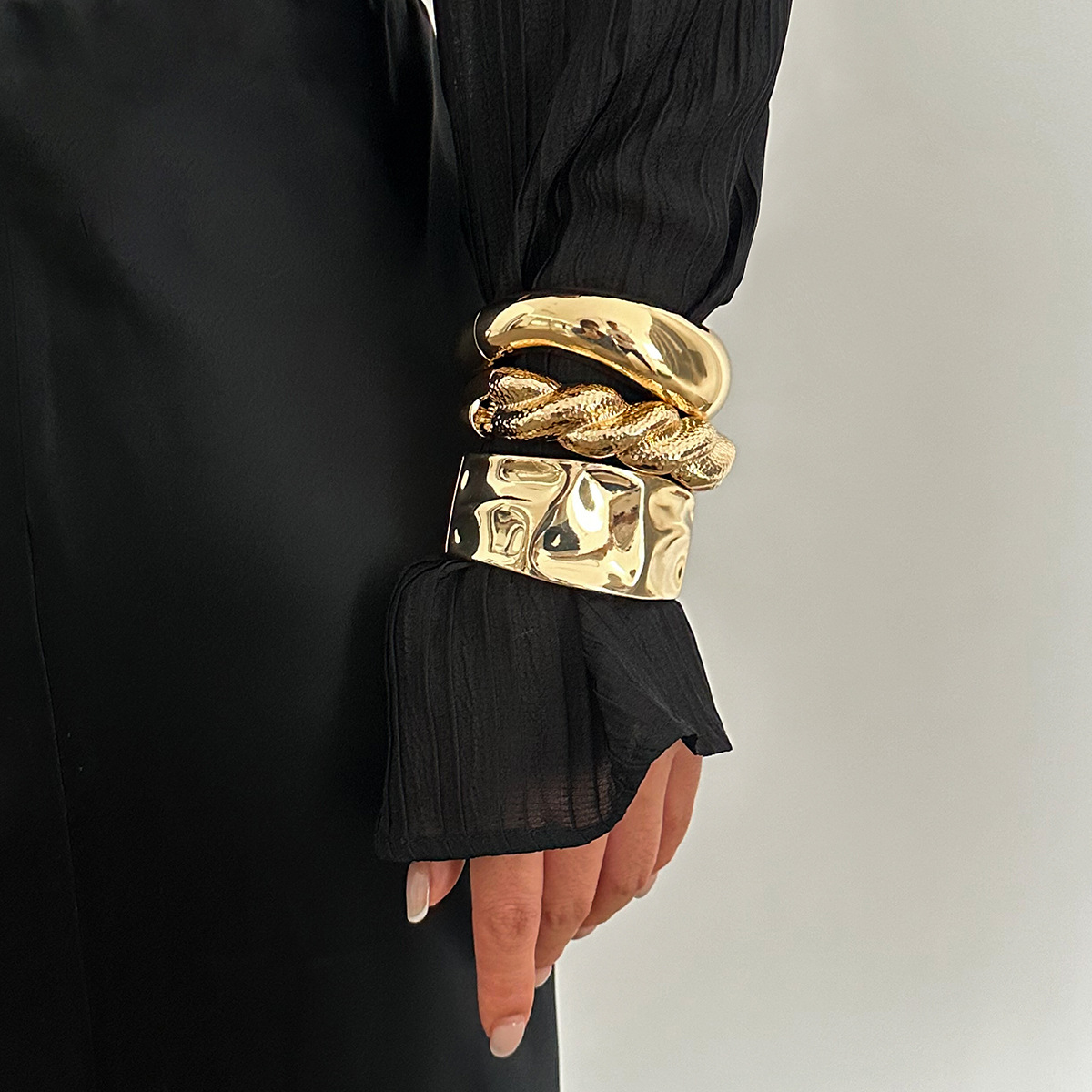 Vintage cor de ouro hip hop me - Women'S Emo Accessories avaliação e preço