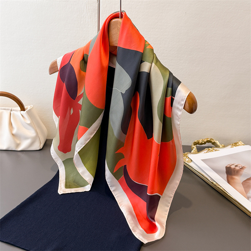 2026 Novo Lenço Quadrado Femin - Silk Scarf Square avaliação e preço