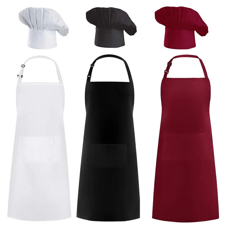 Avental de chef chapéu serviço - Women Kitchen Accessories avaliação e preço